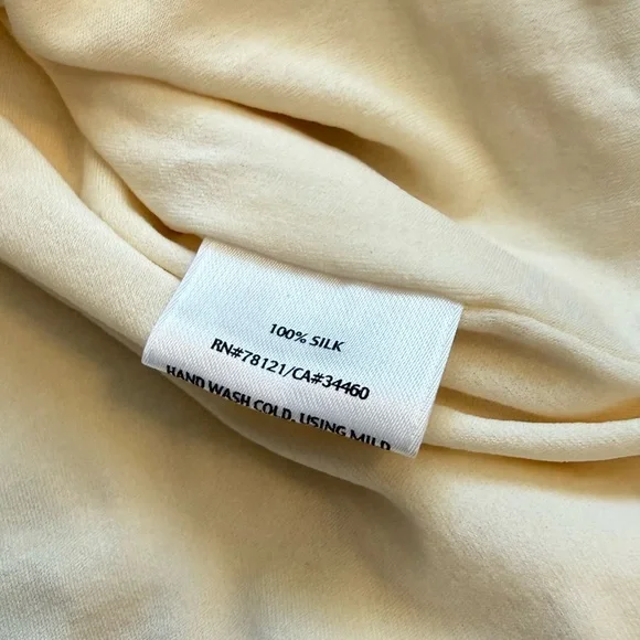 Eileen Fisher Stretch 100% Silk Tank in Ivory - Picture 6 of 9